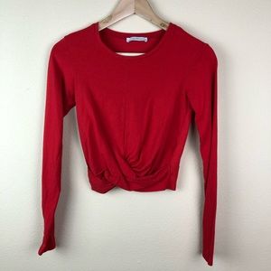 ZARA twist front crop top